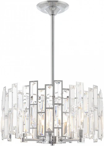 Подвесная люстра хрустальная на штанге Arte Milano Sorrento-3209 373209/5/350/390 CR (220V)