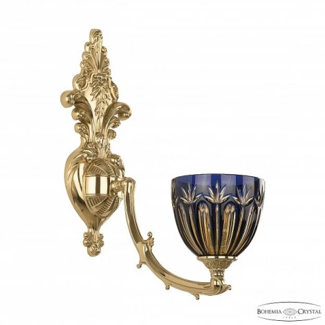 Бра Bohemia 7211 7211B15P/1/210 G P1 U Amber-Blue/H-1I