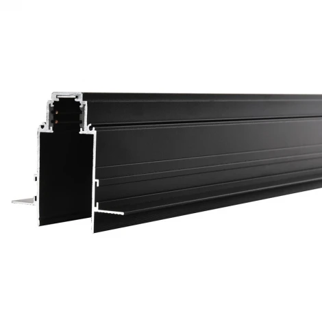 Шинопровод встраиваемый магнитный 48V Wolta WML-TR1/02B 1м черный