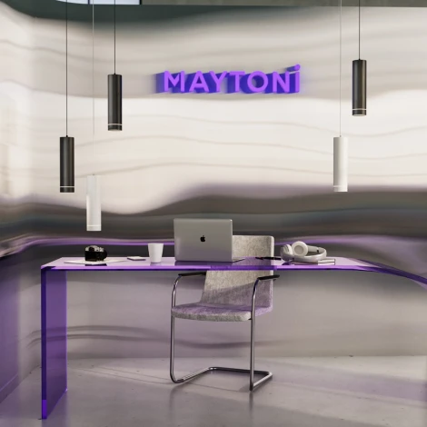 Подвесной светильник Orlo 3000K 1x12Вт 120° LED Maytoni Technical P085PL-12W3K-B (220V, на проводе, круглые)