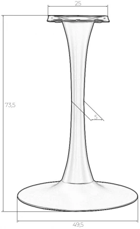 Подстолье обеденное DOBRIN JIM WHITE