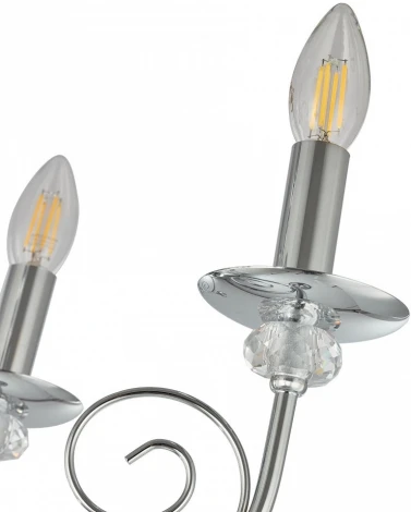 Подвесная люстра Arte Milano AM346109 346109/8 CR (220V, подвески, на цепи, подсвечник, свеча)