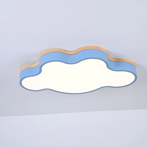 Потолочный светильник Wi-Fi Cloud Eco D63 Blue By ImperiumLoft Cloud-Eco01 (для детской, LED, 220V, голосовое управление, умный дом - Алиса, тучи)