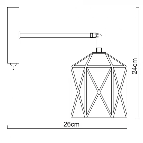 Бра Arte Lamp Cella A4284AP-1WH