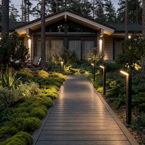 Наземный светильник светодиодный Elektrostandard Sensor 1542 TECHNO LED 3000K чёрный