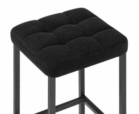 Барный стул Woodville Лофт (Металл, Велюр/Черный) арт.614949