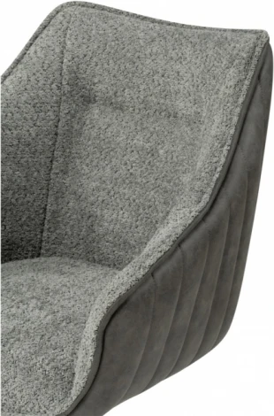 Стул на металлокаркасе Woodville Kansas gray / graphite gray / black арт.15834