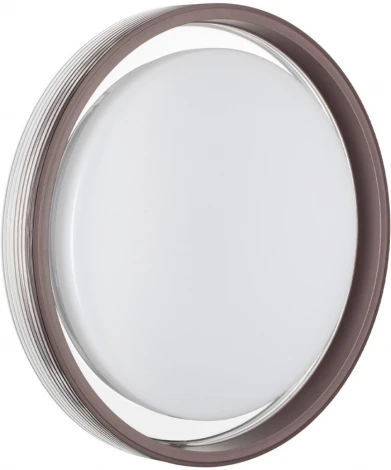 Настенно-потолочный светильник Sonex 7698/DL Meden пластик/кофе/прозрачный LED 48Вт 3000-6000K пульт ДУ (220V, круглые, IP43)