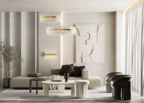 Подвесной светильник Maytoni Mirage MOD173PL-L60BS3K (LED, 220V, хрусталь, на тросе, круглые)