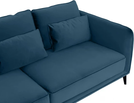 Диван Amsterdam трехместный ОГОГО (арт.583340), (Ткань/Синий)