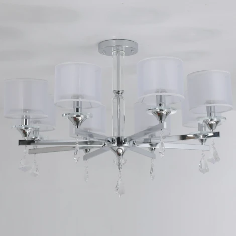 Потолочная люстра на штанге ILLUMICO IL1354-8CPA-29 CR Romei