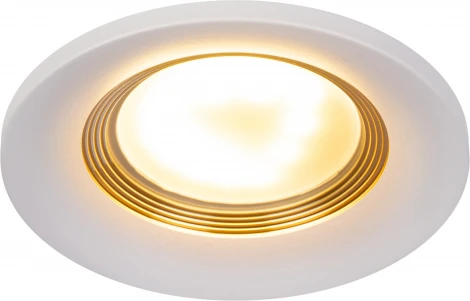 Встраиваемый точечный светильник ЭРА KL107 WH/GD (12V, круглые)