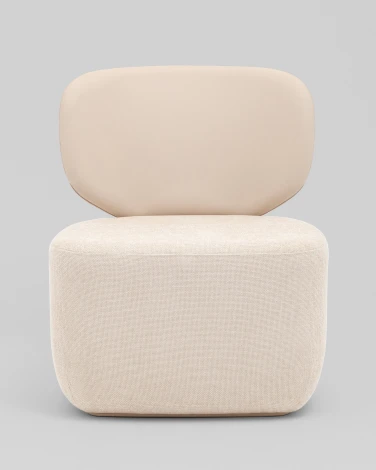 Кресло Спейс спинка экокожа, сиденье шенилл бежевый Stool Group УТ000042298