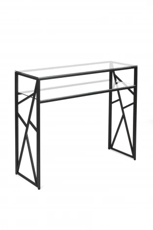 Консольный стол AllConsoles 1091-CB clear черный муар