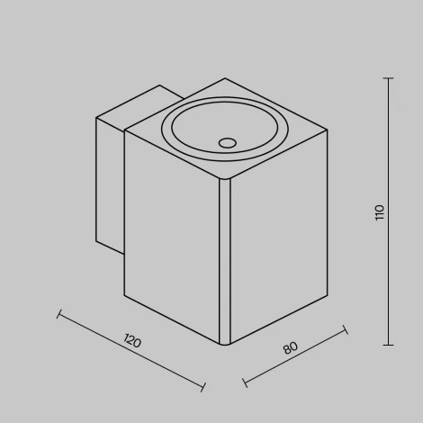 Архитектурная подсветка светодиодная Maytoni Outdoor Block O507WL-L5B3K