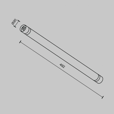 Соединитель для модульной системы Shelf 492мм Maytoni Accessories for system Shelf CA011-L500-B (24V)