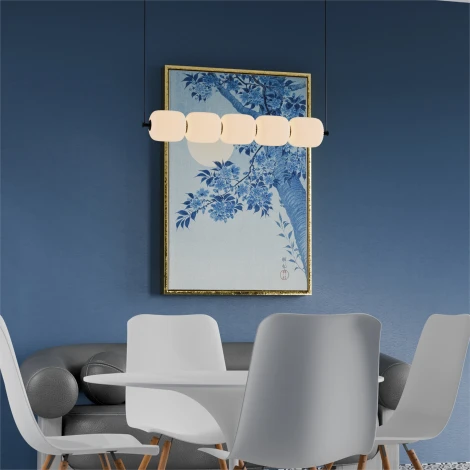 Подвесной светильник Lightera Lavish LE162L-5W Wi-Fi (LED, 220V, управление смартфоном, голосовое управление, умный дом - Алиса, Tuya Smart, Маруся, Smart Life, Экосистема Сбер, на тросе)