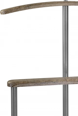 Вешалка костюмная Дэви 1 металлик/дуб крымский состаренный от фабрики Mebelik