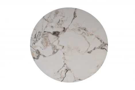 76AR-63043 Стол журнальный керамогранит белый d60*45см Garda Decor