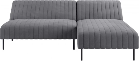 Baccara диван-кровать с шезлонгом, без подлокотников, бархат 03 Top Concept арт.22292