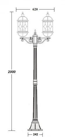 Наземный фонарь SORENTO 92608A Bl Oasis Light (220V, фонарь, IP44)