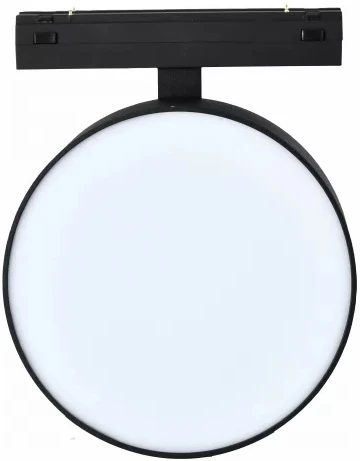 Трековый светильник магнитный 48V iLedex Vision48/25 4825-047-D120-15W-110DG-3000K-BK (круглые)