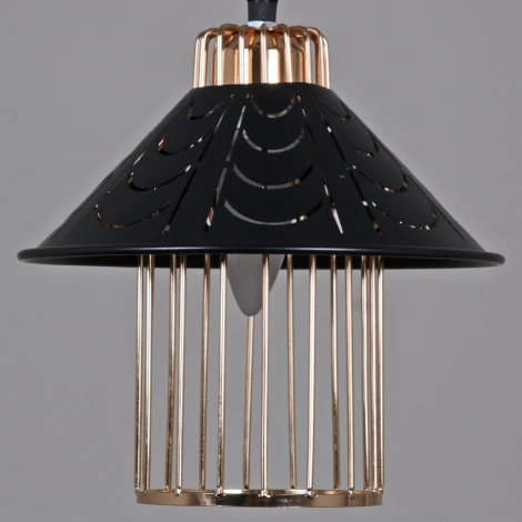 Подвесной светильник Reluce 02501-0.9-01 BK+GD (220V, на проводе)