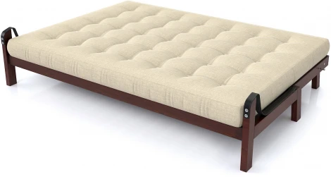 Диван Arsko Локи орех темно-бежевая рогожка