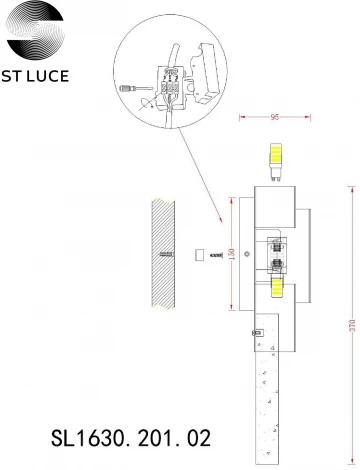 Настенный светильник ST Luce Cesena SL1630.201.02 (220V)