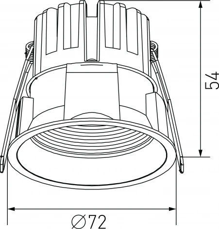 Встраиваемый светильник светодиодный DesignLed DL-RE DL-RE1202-BL-NW (220V, круглые, IP44)