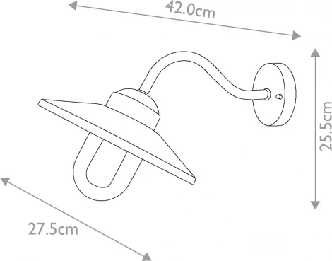 Настенный светильник уличный Elstead KLAMPENBORG-FGR (220V, IP44)