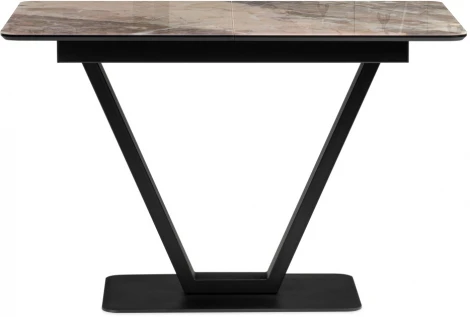 Стол на тумбе Woodville Бугун 120х80х77 каталония / черный 532389