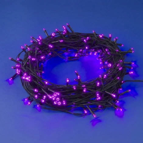 Гирлянда светодиодная, 10м, 100 светодиодов, розовый свет. ULD-S1000-100/DGA PINK IP20