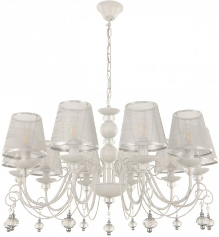 Подвесная люстра Arte Milano AM347620 347620/10 WT+SL (220V, подвески, на цепи)