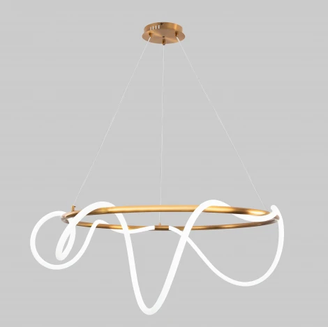 Подвесной светильник с гибким неоном Moderli ИСТИНА V4080-PL (LED, 220V, на тросе, кольцо)