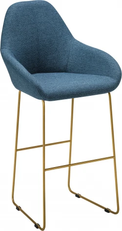 Стул бар Kent БлюАрт/Линк Золото R-Home арт.4101198h_БлюАртЗолот_БАР