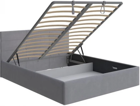 PROxSON Кровать Vector с бельевым ящиком (Ткань: Рогожка Тетра Стальной) 180x200