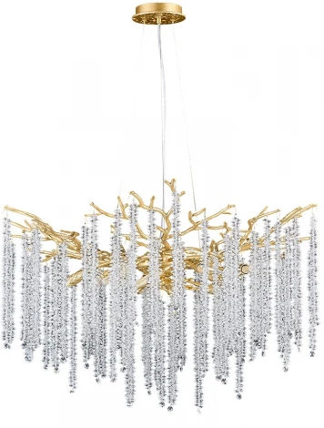 Подвесная люстра Divinare Salice 3133/01 SP-10 (220V, на тросе, лепестки, ветки)