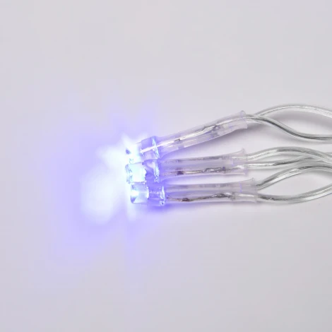 Бахрома светодиодная с эффектом мерцания, 25м. соединяемая, 440 светодиодов, синий и белый свет Uniel ULD-B25006-440/TTK BLUE-WHITE IP44