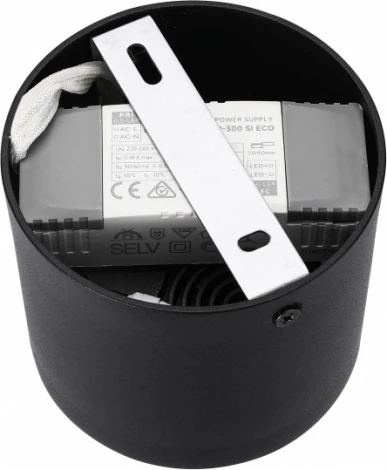 Точечный накладной светильник iLedex Metrica 113-12W-D100-4000K-24DG-BK (220V, круглые)