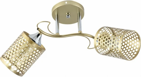 Потолочная люстра на штанге Reluce 01322-0.3-02 MATT GOLD+CR (220V)