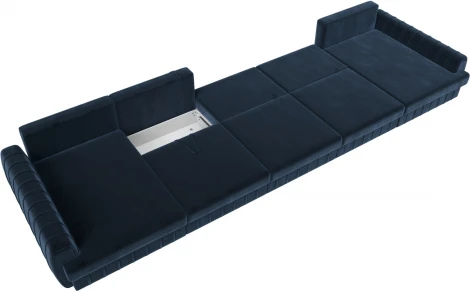 Диван П-образный Лига-057 НПБ МегаЛонг Лига Диванов (Велюр) арт.129363