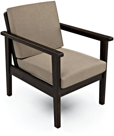 Кресло Arsko Лориан венге велюр бежевый