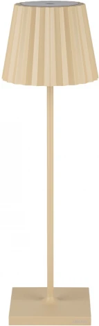 Интерьерная настольная лампа светодиодная с аккумулятором Ubiqua Plissè 189203 (регулировка яркости, сенсорный выключатель, IP54)