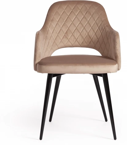 Кресло VALKYRIA (mod. 711) / 2 шт. в упаковке Tetchair (Ткань,Металл/Бежевый,Черный) арт.24547