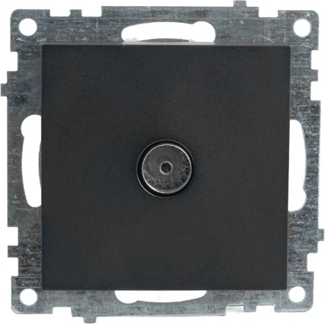 ТВ-розетка (черный) Stekker Катрин 39614
