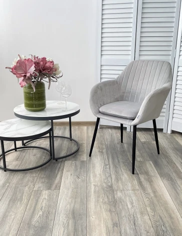 Стул ALABAMA BLUVEL-03 LIGHT GREY, велюр