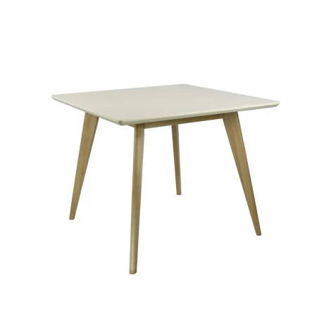 Стол обеденный Арника Олсон Мини 100, слоновая кость/натуральный