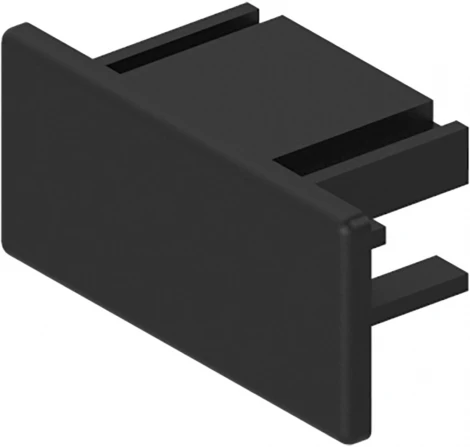 Заглушка пластиковая для шинопровода, черный Feron LD1013 41988