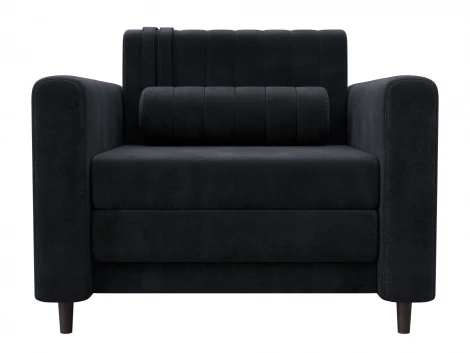 Кресло Лига-070 (ЛДСП,Брус,Фанера/Дерево/Велюр/Темно-серый) Лига Диванов 132555